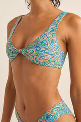 Rhythm Cabo Paisley Twist Front Top