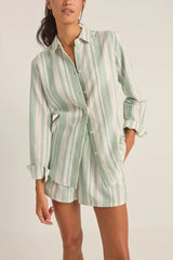 Rhythm Dinero Stripe Beach Shirt