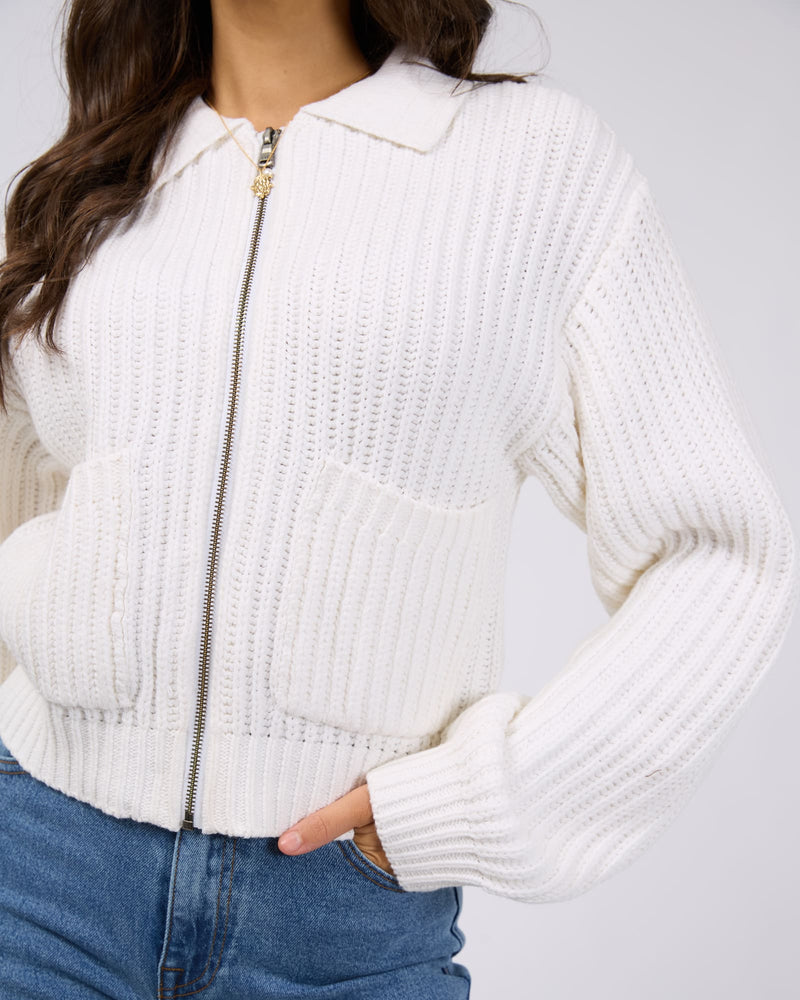 All About Eve Soho Knit Zip Through