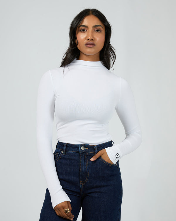 All About Eve Icon Mock Neck LS Top