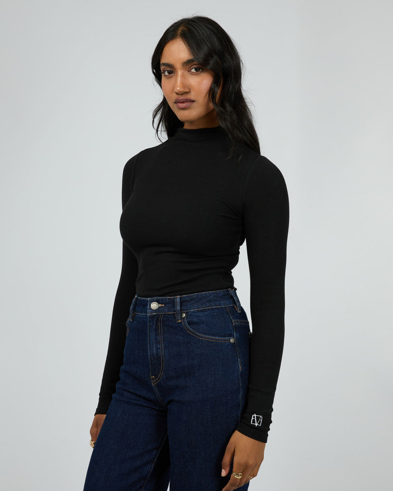 All About Eve Icon Mock Neck LS Top