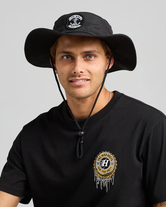 The Mad Hueys Skull Anchor Wide Brim Hat