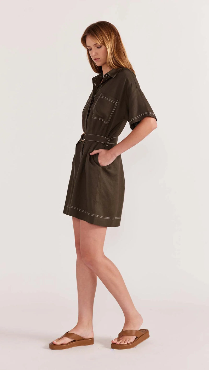 Staple The Label Saskia Mini Shirt Dress