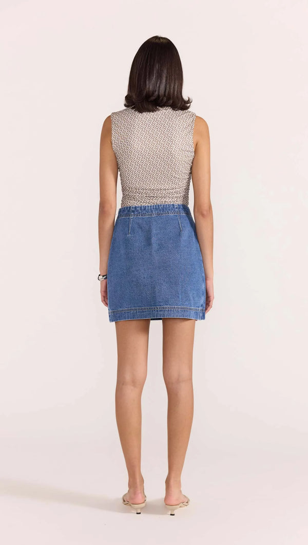 Staple The Label Tate Denim Wrap Skirt