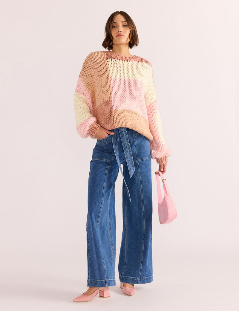 Minkpink Marcella Colour Block Sweater