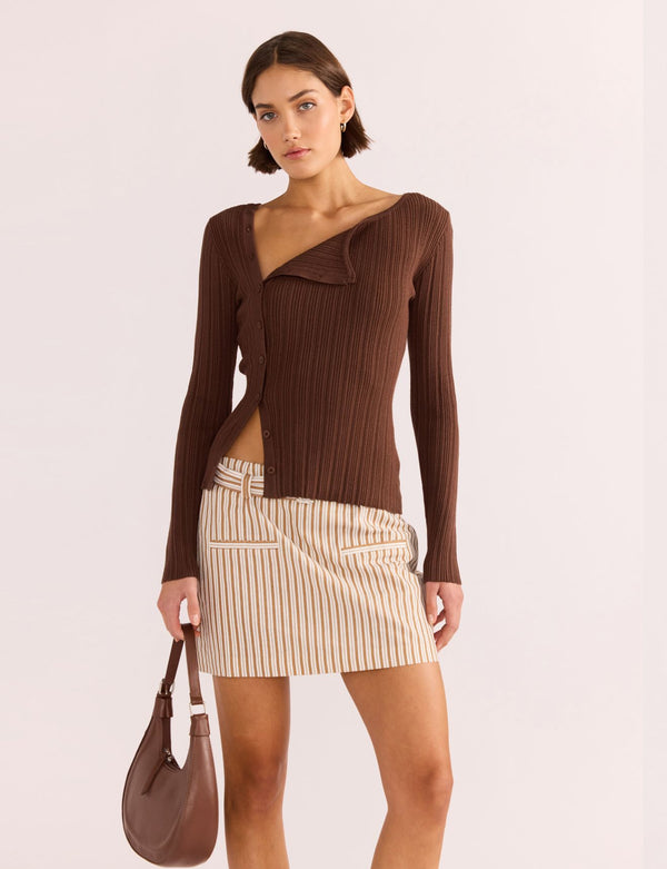 Minkpink Zinnia Asymetric Knit Top