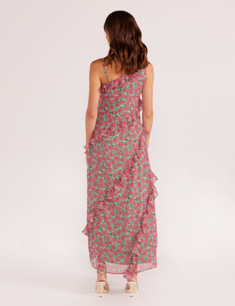 Minkpink Grace One Shoulder Maxi Dress