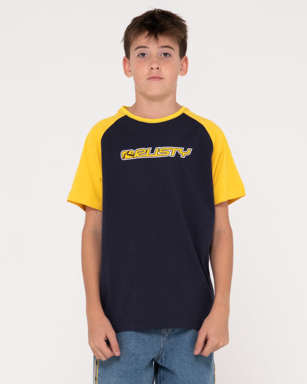 Rusty Swaglan Raglan SS Boys Tee