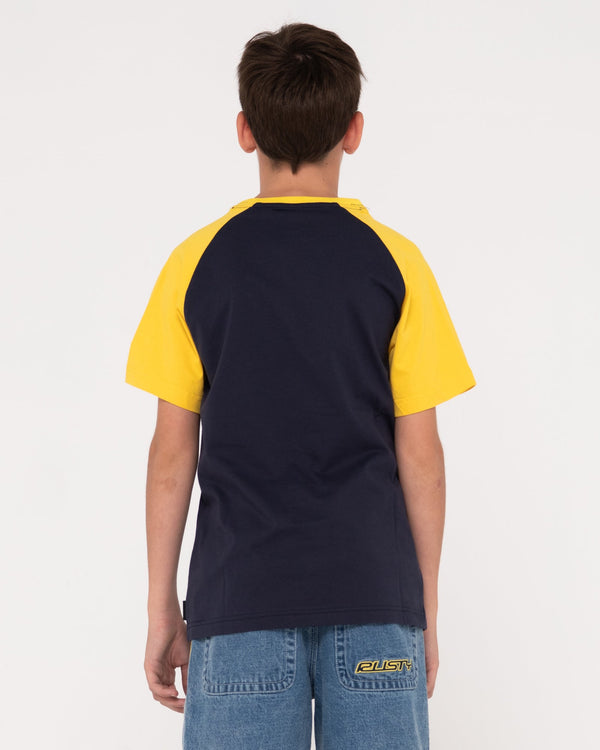 Rusty Swaglan Raglan SS Boys Tee