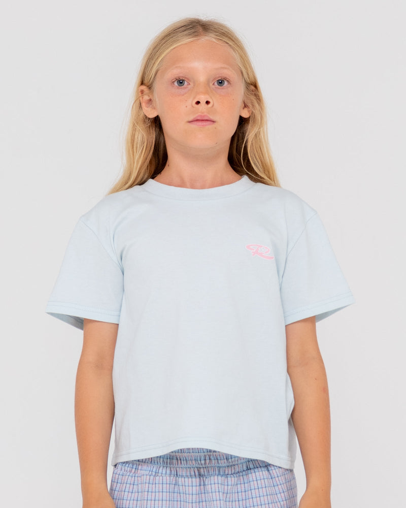 Rusty Hibiscus Oversized Tee Girls