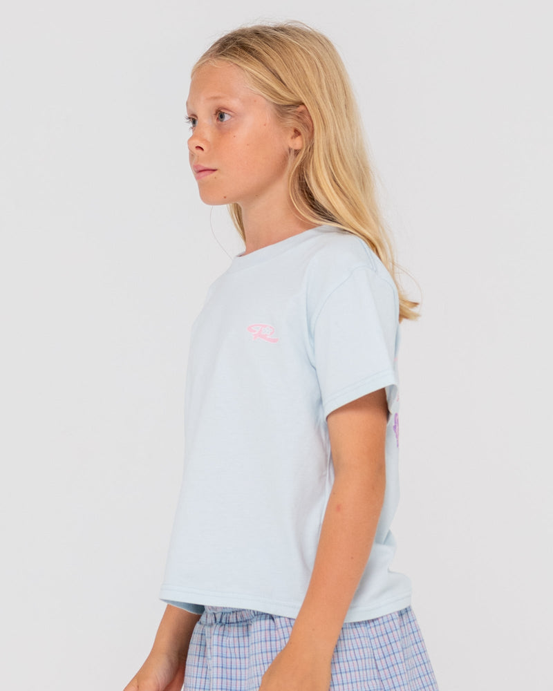 Rusty Hibiscus Oversized Tee Girls