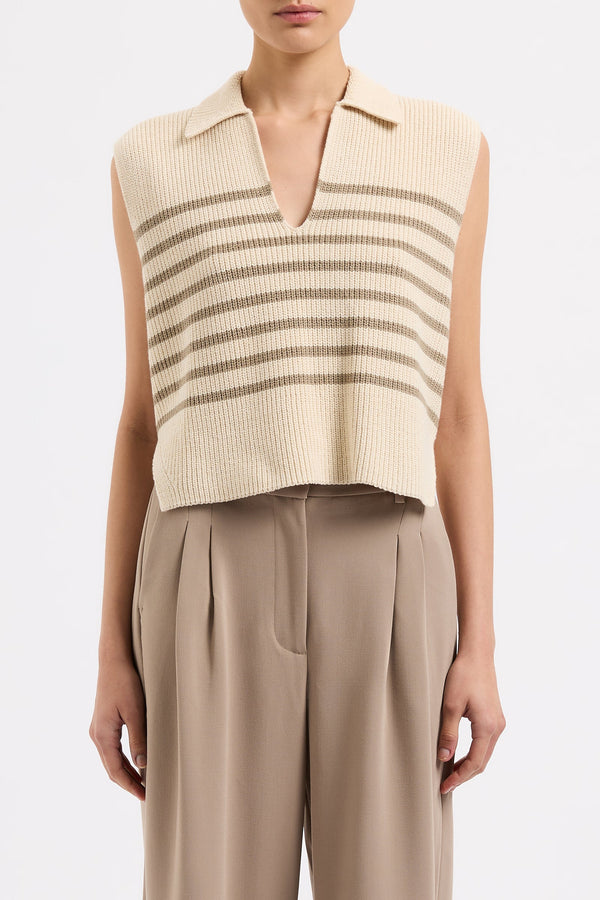 Nude Lucy Enes Stripe Knit Vest