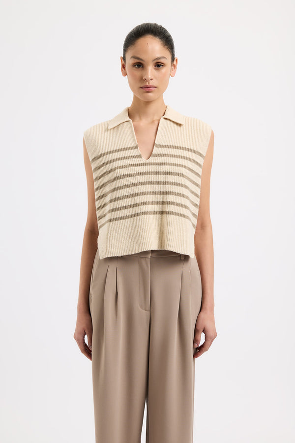 Nude Lucy Enes Stripe Knit Vest