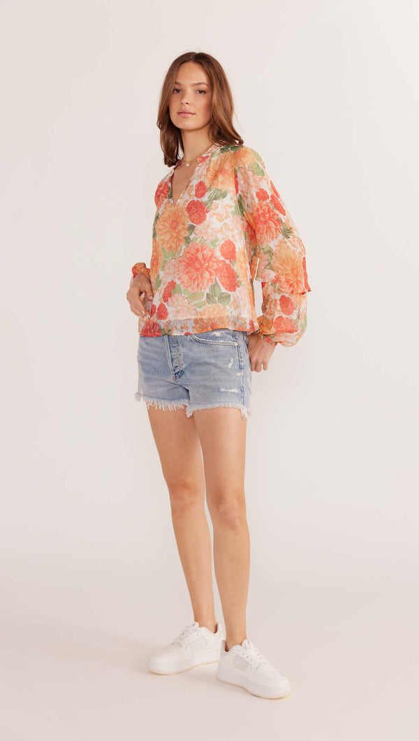 Minkpink Aida Long Sleeve Blouse