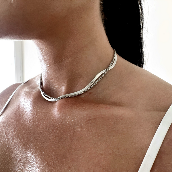 Ever Sidewalk Silver Necklace