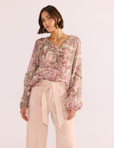 Minkpink Cadence Long Sleeve Blouse