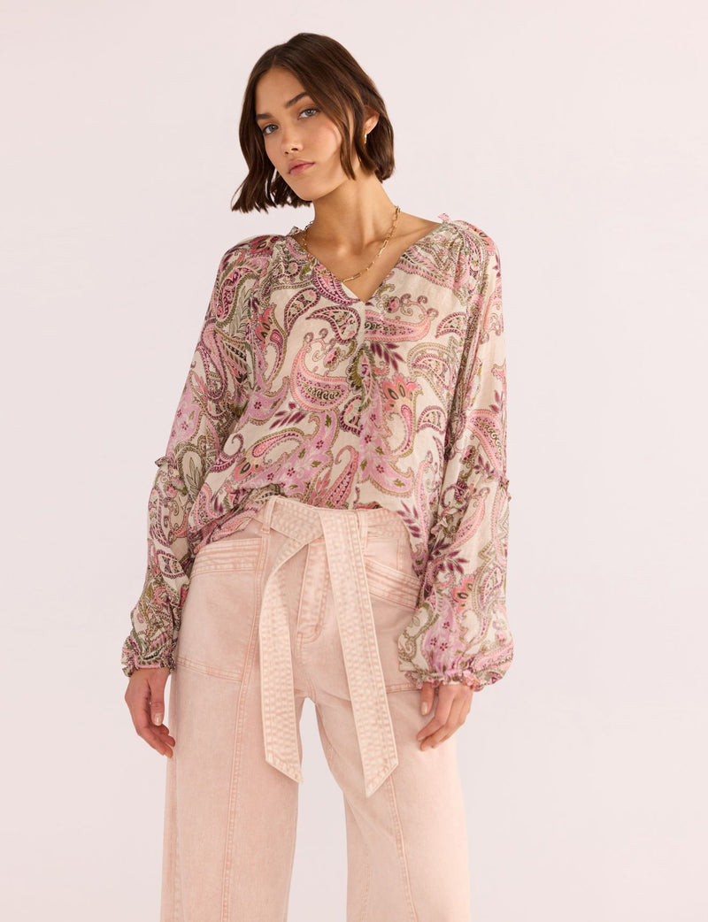 Minkpink Cadence Long Sleeve Blouse