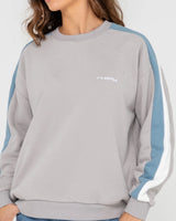 Rusty Racing Stripes 2.0 Oversized Fleece Crew