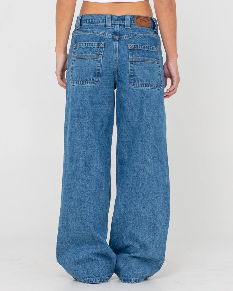 Rusty Wendy Wide Low Rise Denim Jean