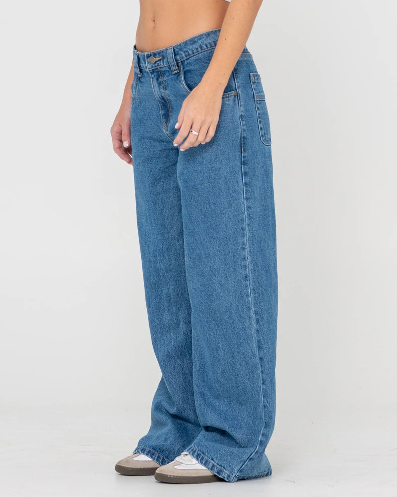 Rusty Wendy Wide Low Rise Denim Jean