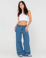 Rusty Wendy Wide Low Rise Denim Jean