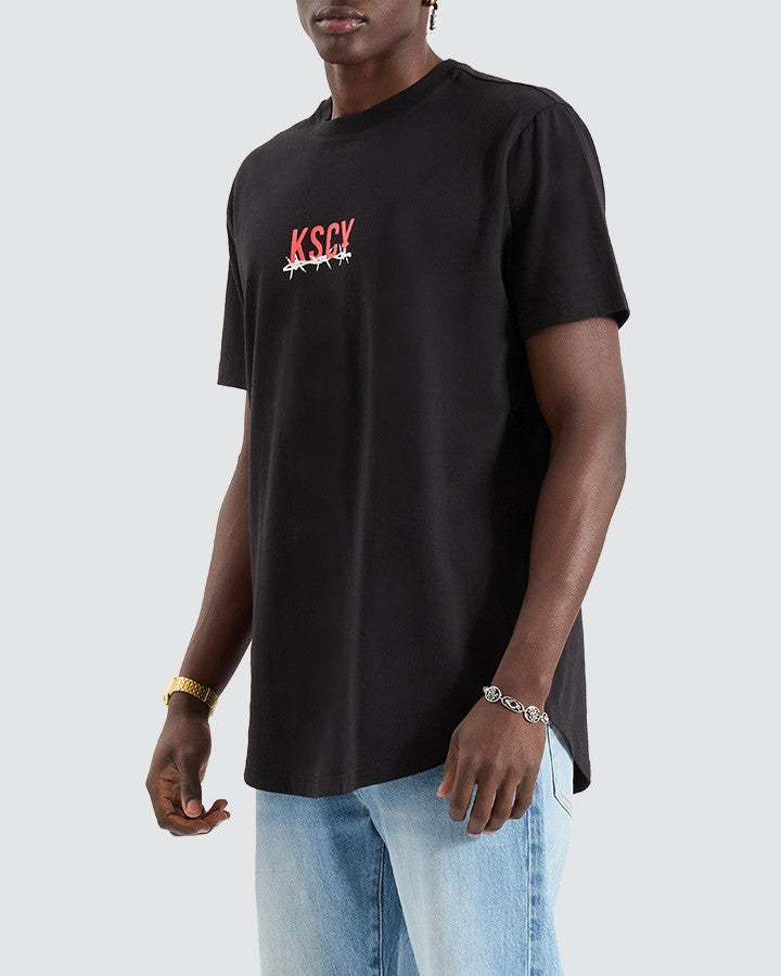 KSCY Diluted Dual Curved Tee