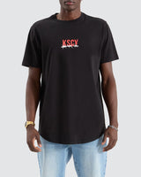 KSCY Diluted Dual Curved Tee