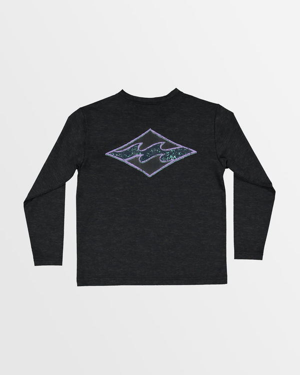 Billabong Groms Diamond Shoreline LF LS Rashie