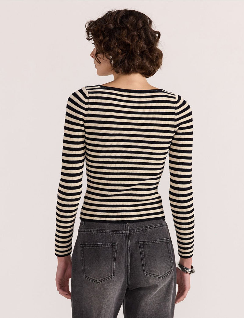 Staple The Label Lana Stripe Knit Top